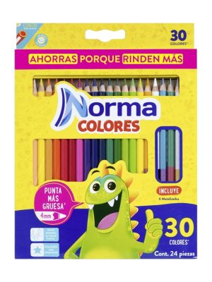Colores Norma largos tradicionales x30und