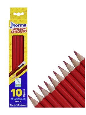 Lápiz Norma Rojo Triangular x und