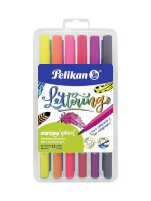 Plumones Markana Twist pincel x12und