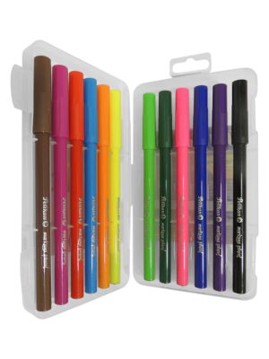 Plumones Markana Twist pincel x12und