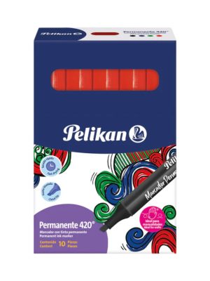 Marcador permanente Pelikan 420° Rojo xund