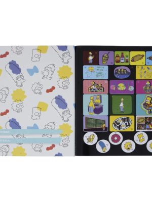 Cuaderno Cosido The Simpson 100Hojas Norma Cuadros-Linea Corriente-Doble Linea