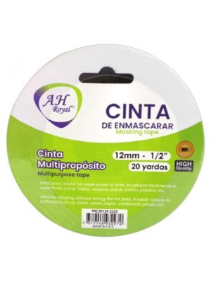 Cinta de enmascarar AH royal 12mm 1/2 x 20Yardas