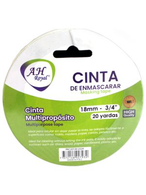 Cinta de enmascarar AH royal 18mm 3/4 x 20Yardas