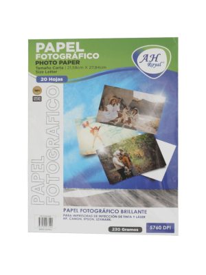 Papel fotográfico AH Royal tamaño carta de 230 g/m