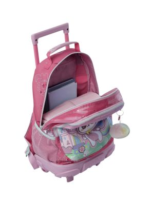 Maleta para Niña con ruedas Magic Spark Mediano Rosado 4PV