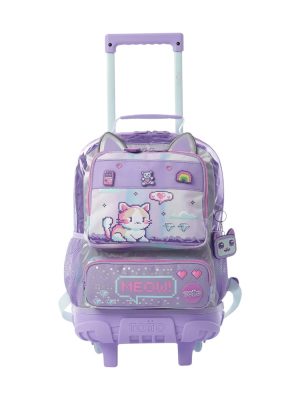 Maleta para Niña con ruedas Andy Cat Mediano Morado 5QF