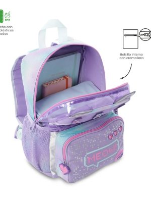 Morral para Niña Andy Cat Pequeño Morado 5QF
