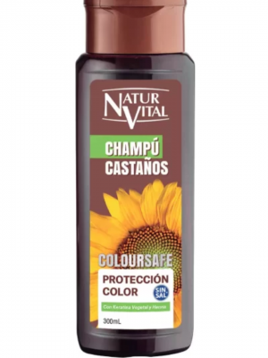 Champú  Naturvital protección color Castaños